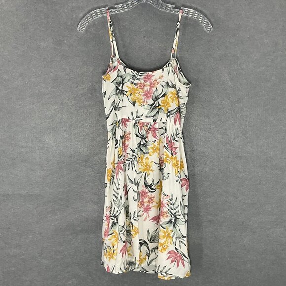 Divided Dress Womens Sz 2 Sundress Floral Zip Feminine Summer Travel Beach‎ - Picture 2 of 13